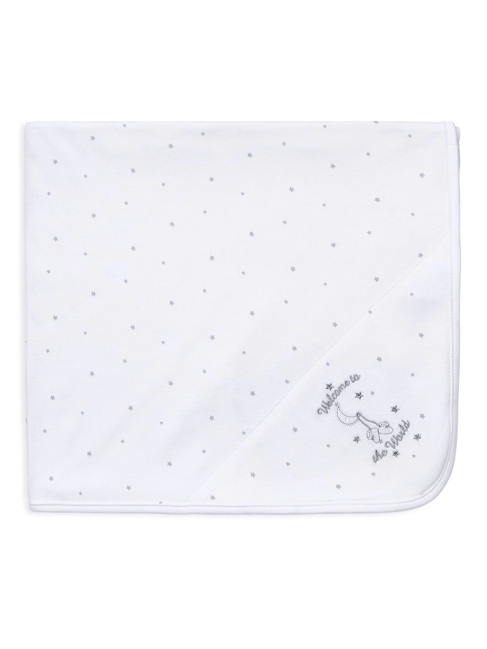 Little Me Baby Blanket Infant Unisex Star Print Welcome to the World Baby Gift